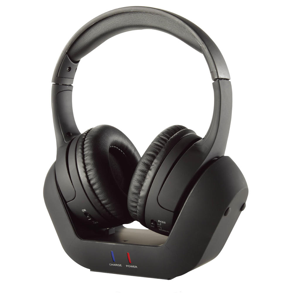 Casque TV Premium sans fil noir - 3076