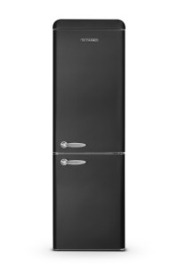 Vintage combined fridge-freezer 326 L Black