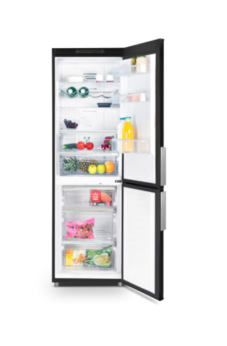 Réfrigérateur combiné 326 L Noir mat