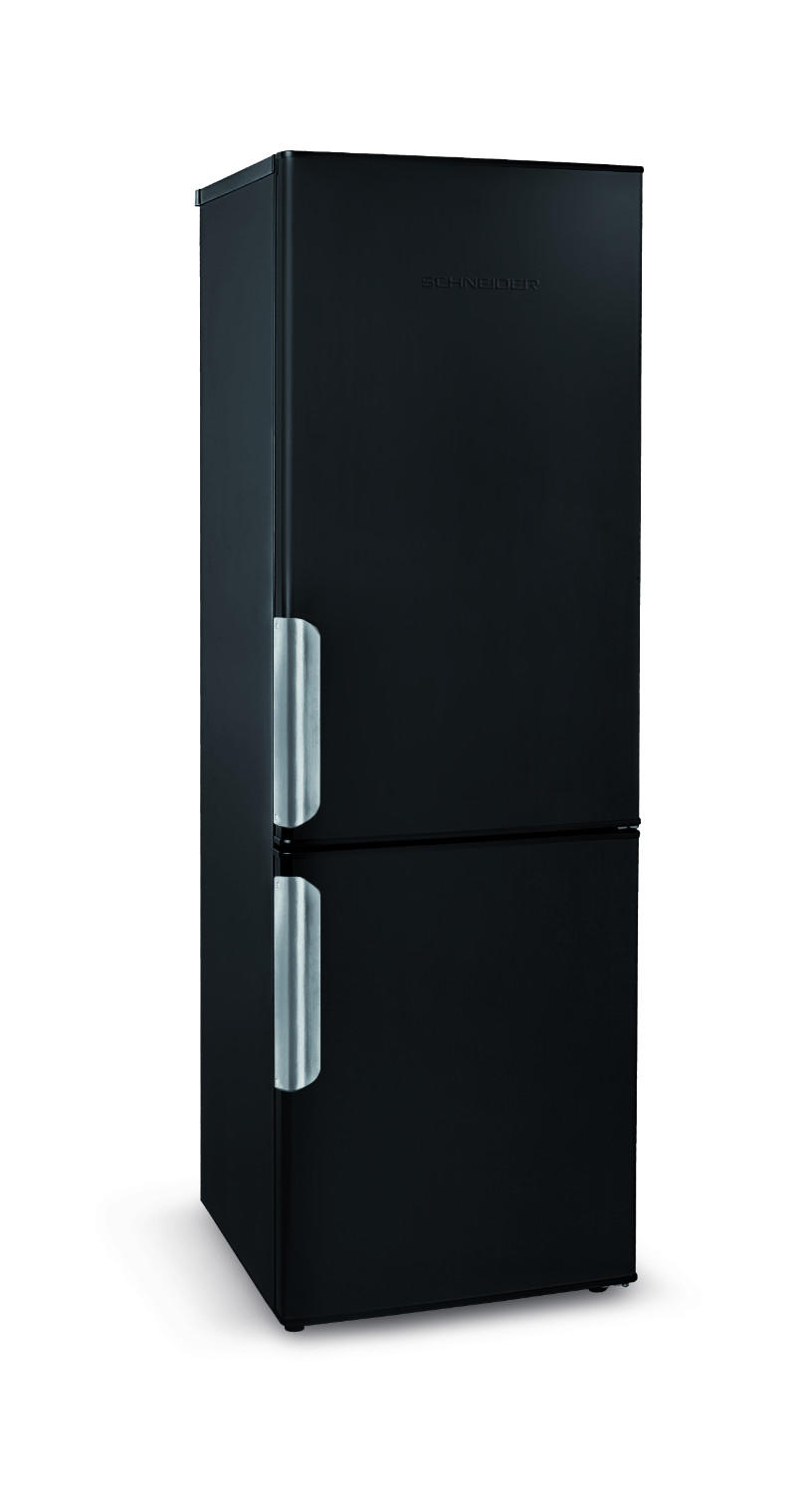 Black refrigerator freezer combo 315 L - Schneider