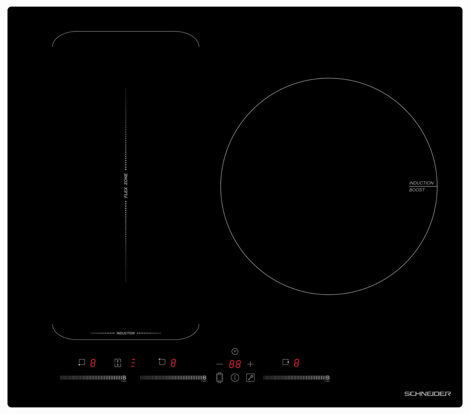 Table de cuisson à induction 60 cm - Schneider