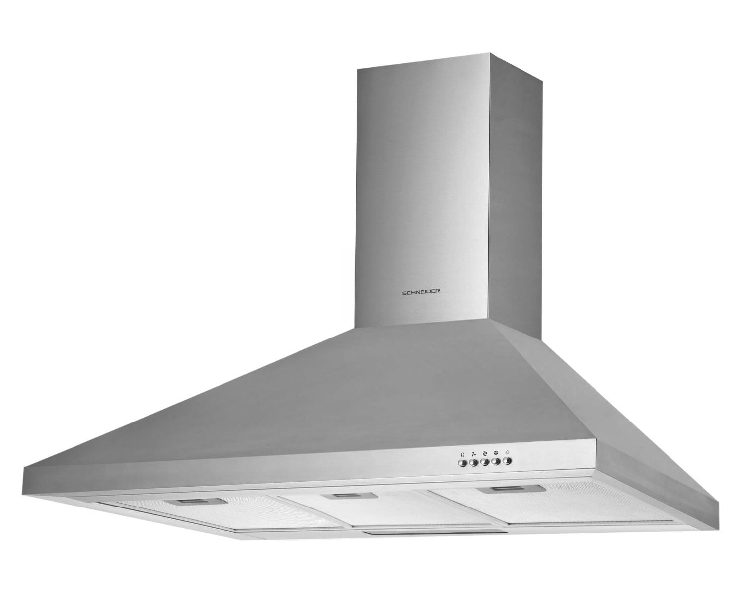 Hotte murale pyramide 90 cm - SCHP9647AX - Schneider