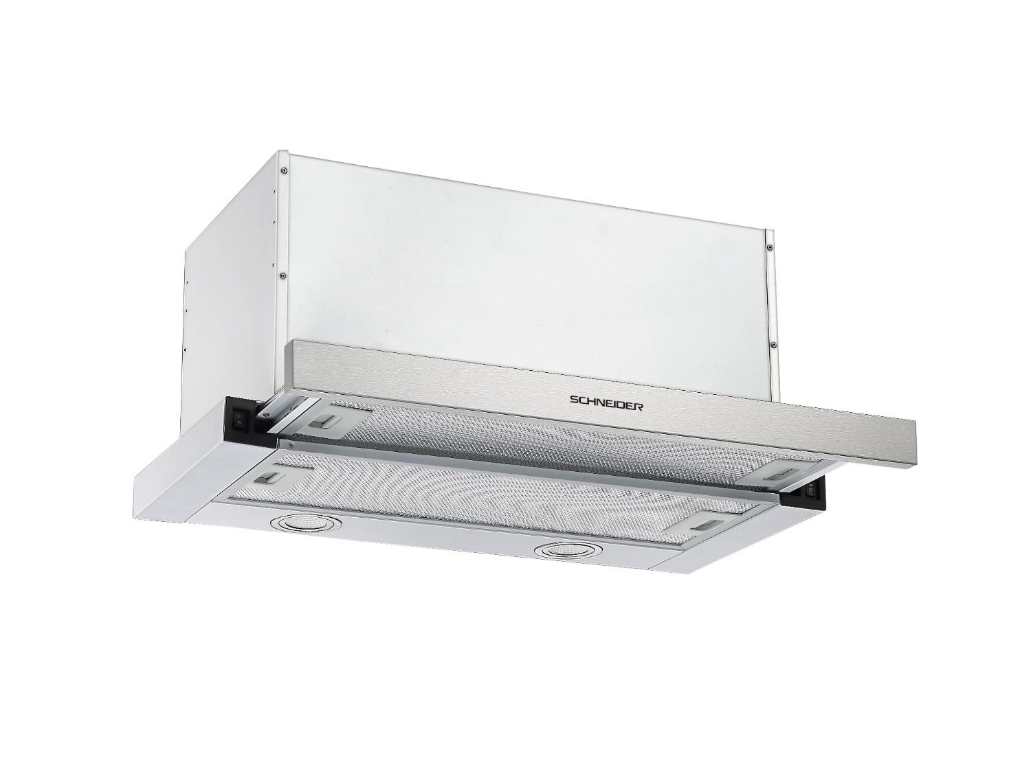 Hotte aspirante tiroir inox 570 m3/h - Schneider
