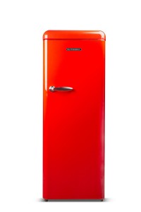 Vintage red refrigerator 222L