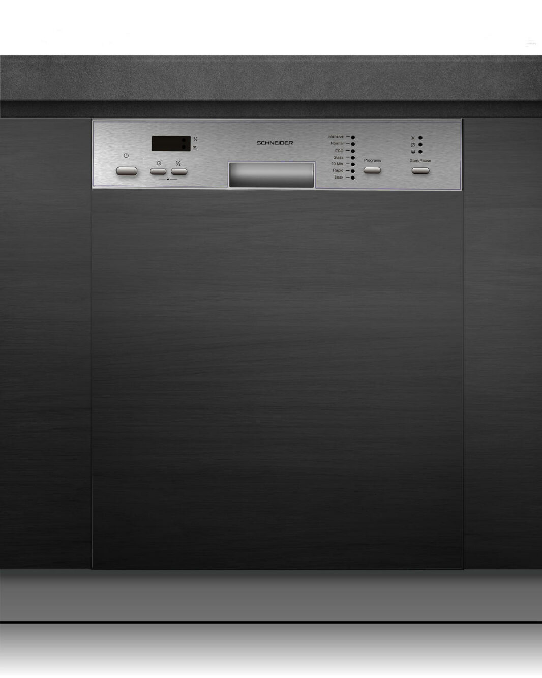 Built-in dishwasher 60 cm stainless steel - Schneider