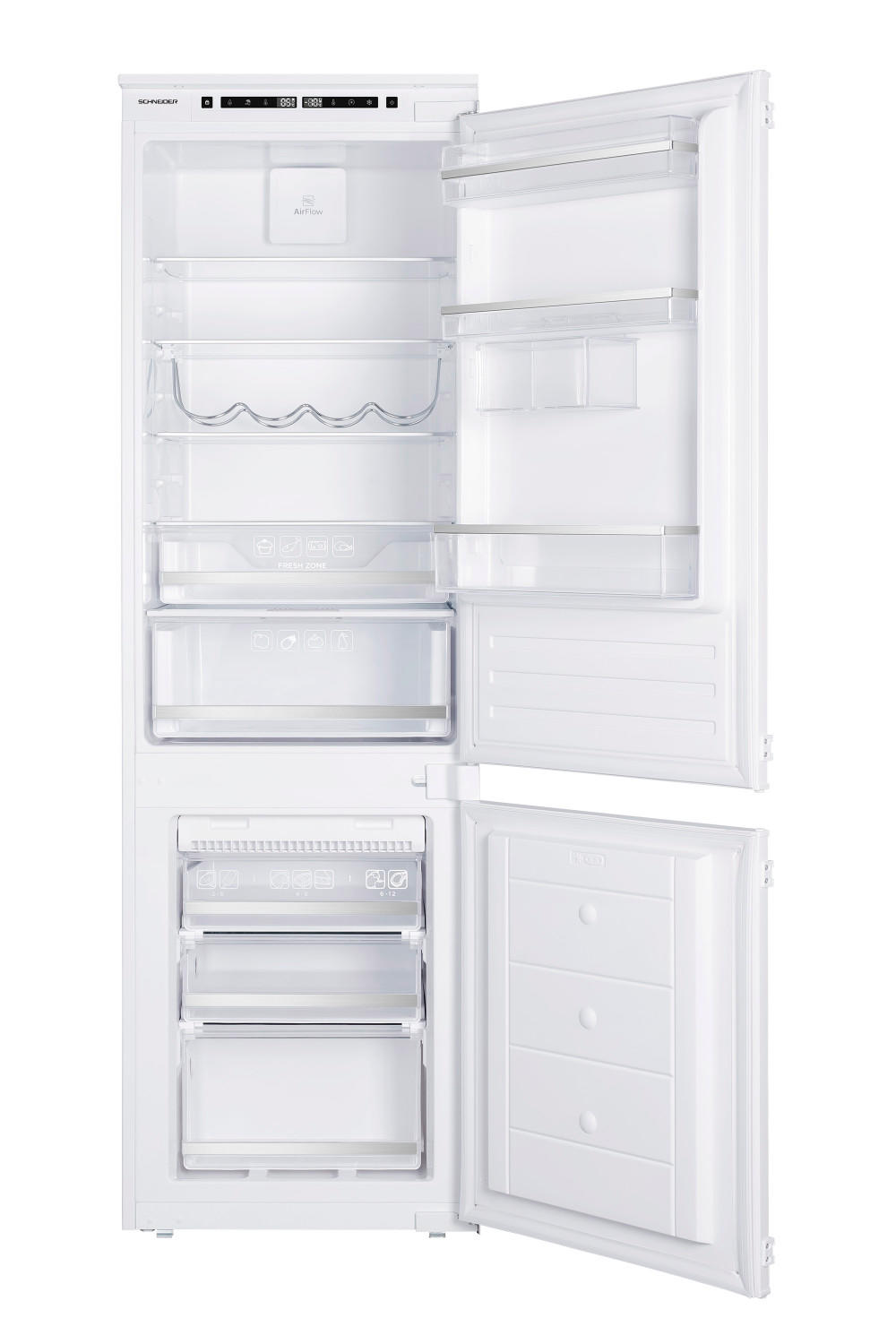 Réfrigérateur congélateur encastrable 177 cm No Frost - Schneider
