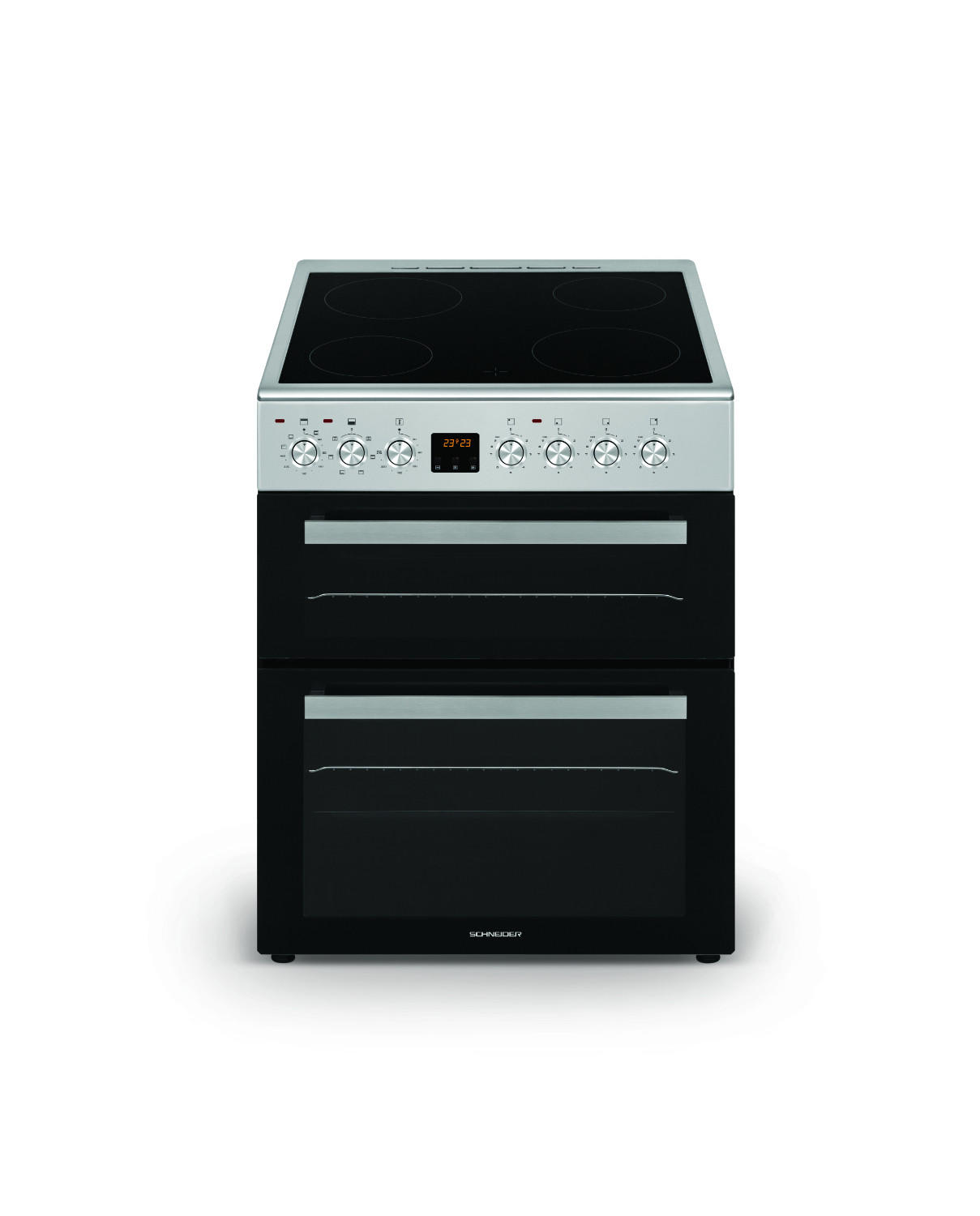 Cuisinière vitrocéramique 4 foyers - Schneider