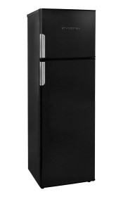 Refrigerator with 2 doors in black matte 260 L