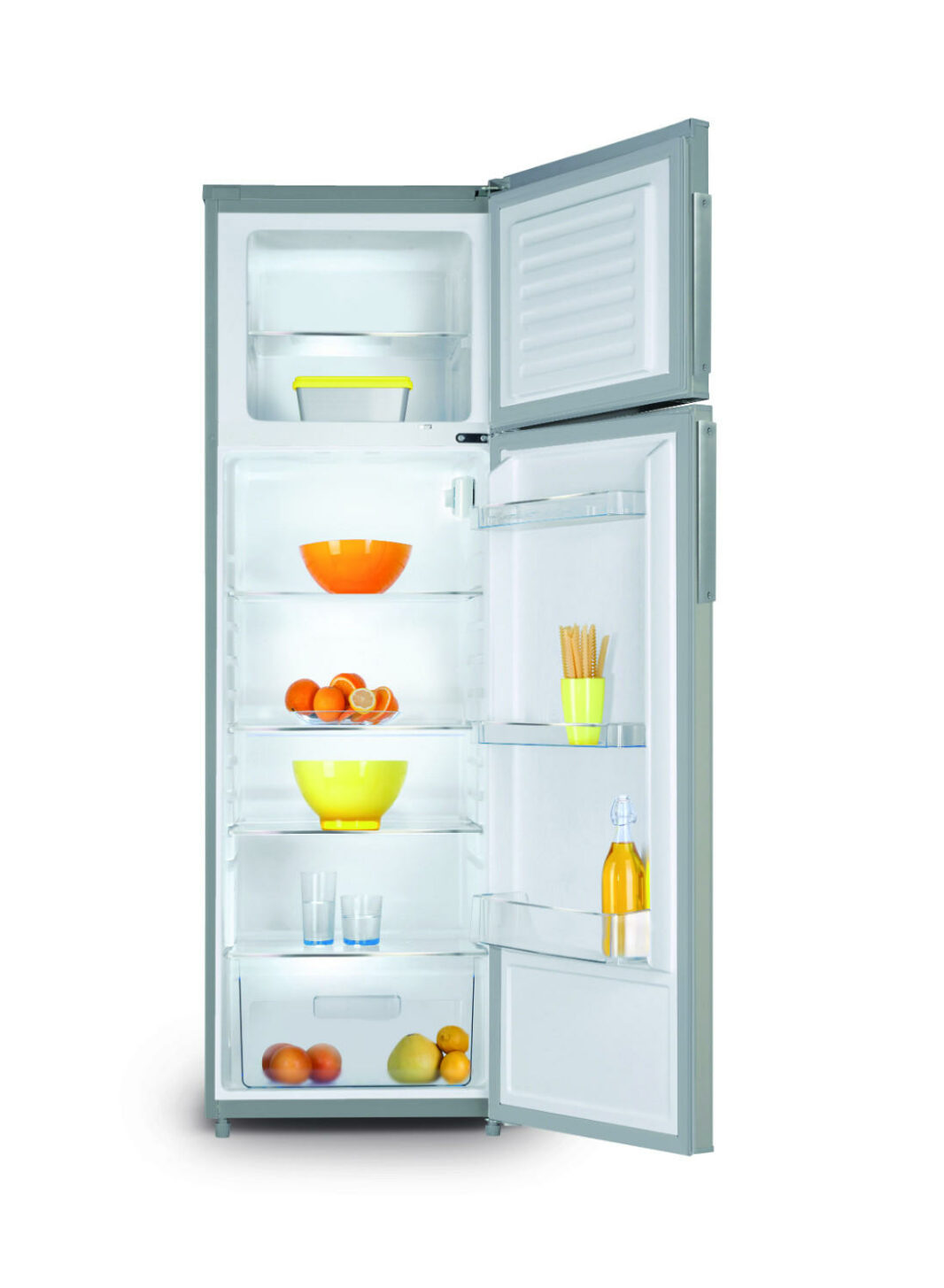 Refrigerator with 2 stainless steel doors 260 L - Schneider