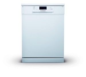 White dishwasher with 14 place settings
