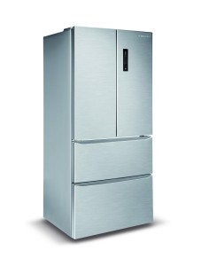 Stainless steel refrigerator freezer combo with French door 412 L
