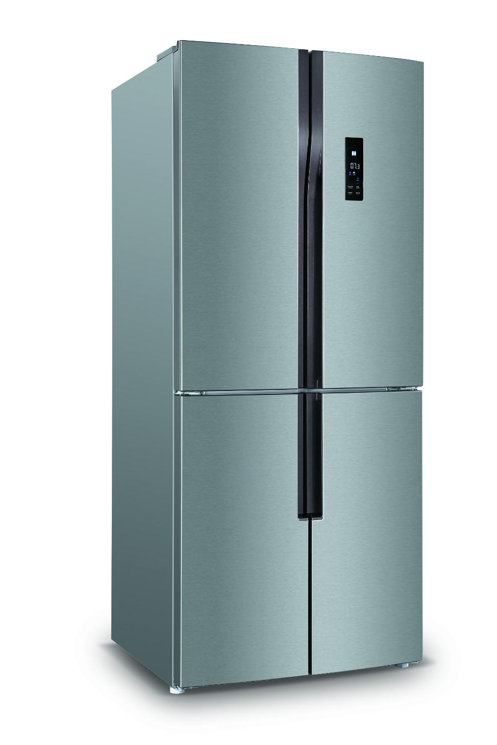 Réfrigérateur congélateur multiportes inox 418L - Schneider