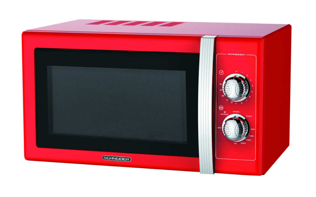 Vintage red microwave oven 20L - Schneider