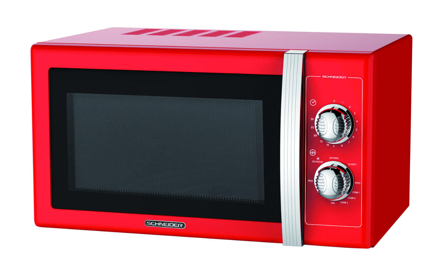 Vintage red microwave oven 20L - Schneider