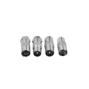 Coaxial satellite cable adaptor x 4