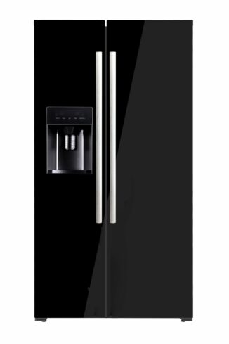 American black glass refrigerator and freezer 550L