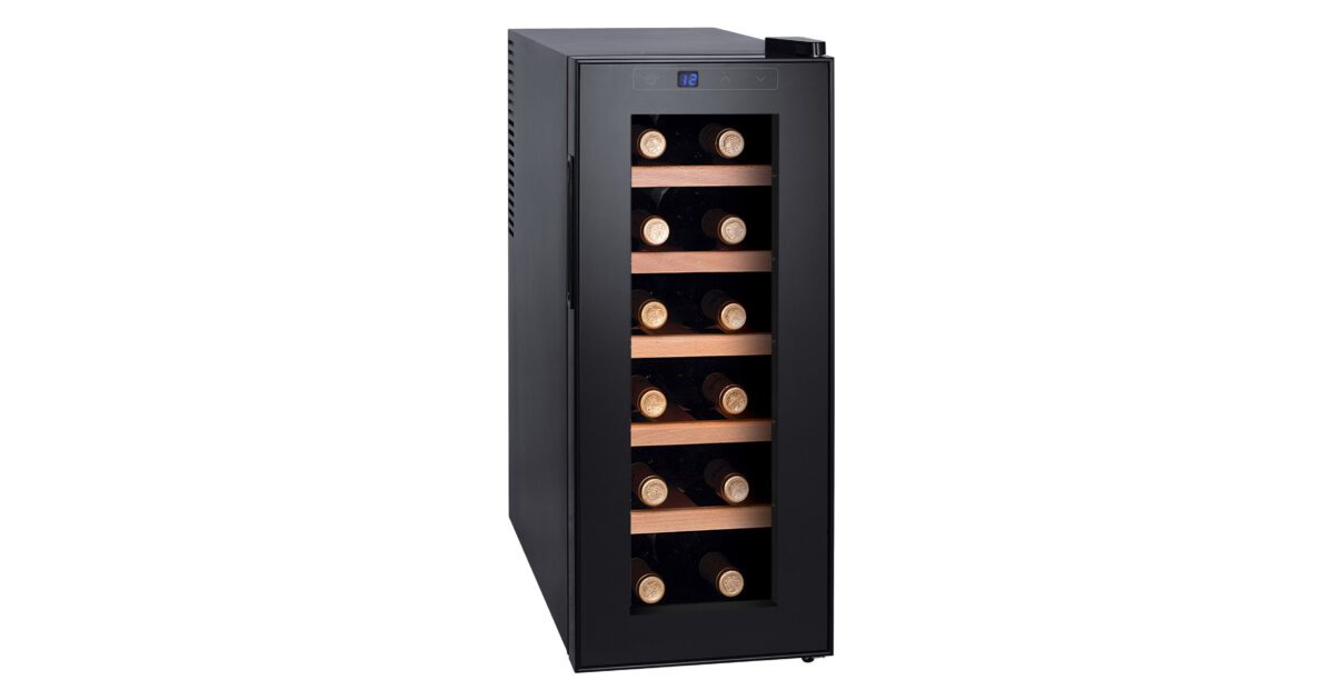 Wine cellar 12 bottles black SCCV12VSB Schneider