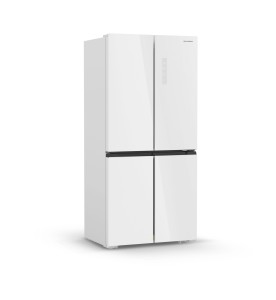 White Glass Multi-Door Refrigerator and freezer 542L