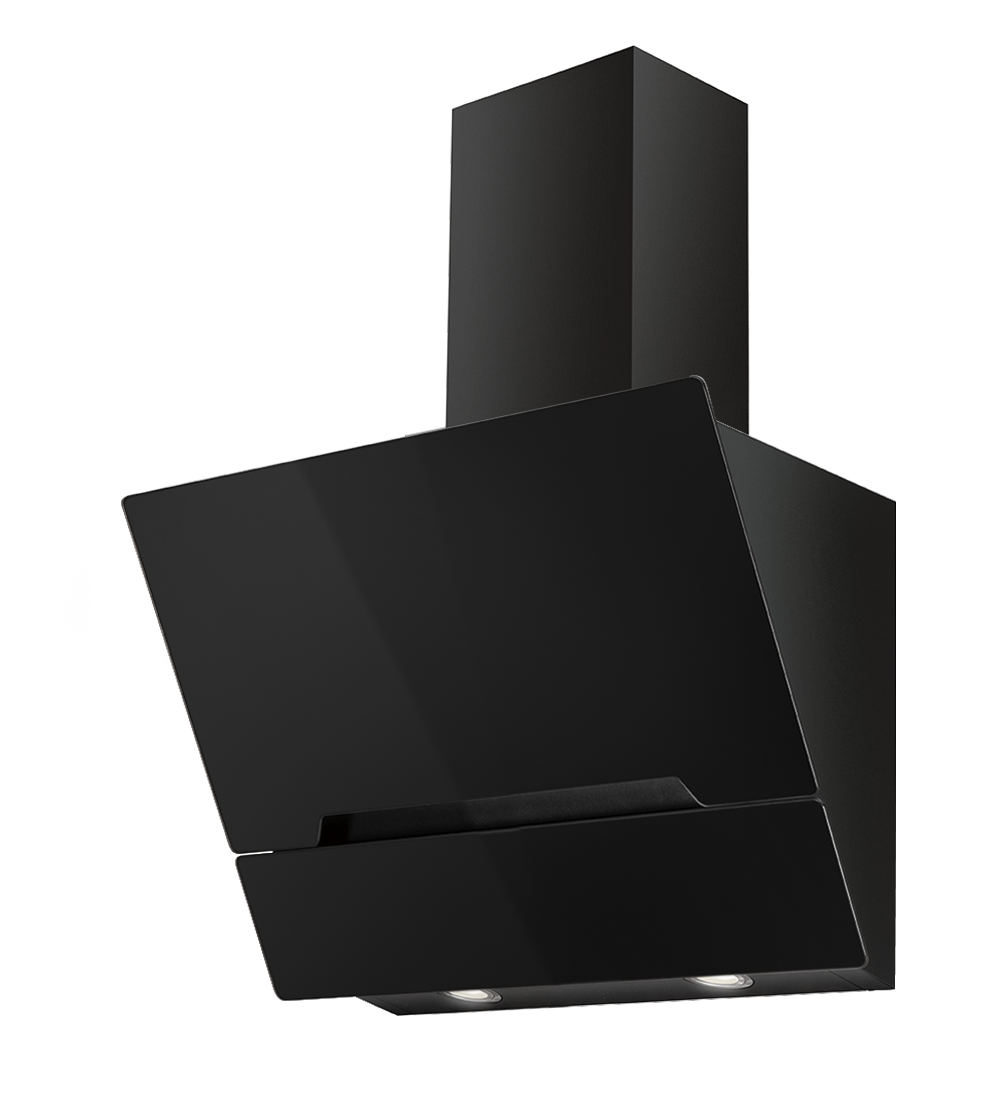 Extractor hood in black - SCHD2A69EBK - Schneider