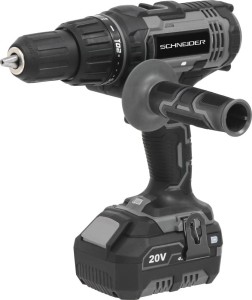 Perceuse visseuse sans fil à percussion 20 V 50 Nm avec batterie 4 Ah et chargeur 3,5 Ah noir