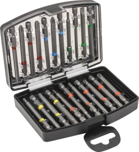 Coffret de 22 embouts 75mm noir