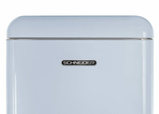 Vintage 2-door refrigerator 211 L Blue