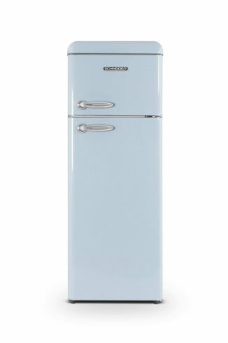 Réfrigérateur vintage 2 portes 211 L bleu