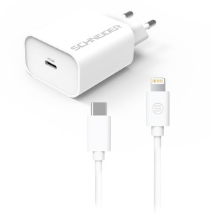 Chargeur rapide & câble USB-C Lightning