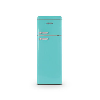 Vintage 2-door refrigerator 211 L Acapulco blue
