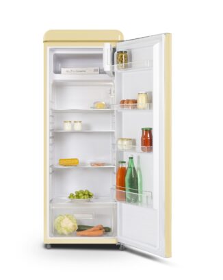 Vintage 1-door refrigerator 229 L Cream