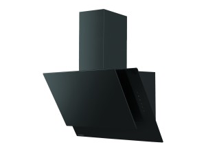 Hotte décorative murale 60 cm verre noir
