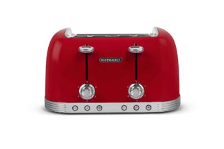 Grille-pain vintage 4 fentes rouge