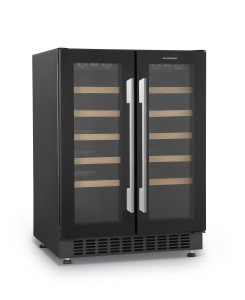 Cave à vin encastrable sous plan 40 bouteilles noire