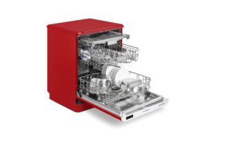 Lave-vaisselle vintage 14 couverts rouge