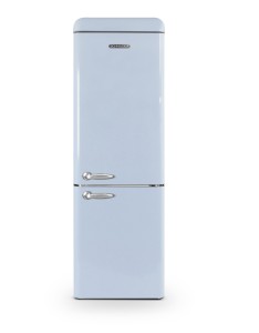 Vintage combined fridge-freezer 304 L Blue