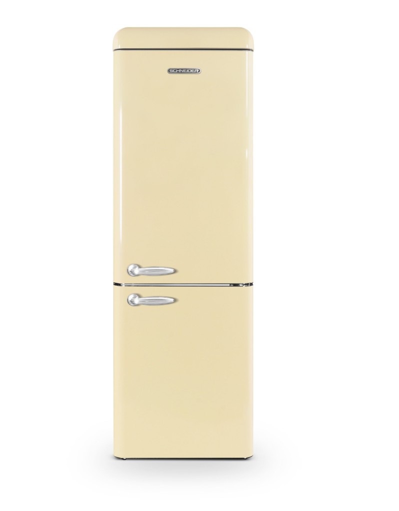 SCHNEIDER - SCB300VVA - Réfrigérateur combiné vintage - 304L (211+