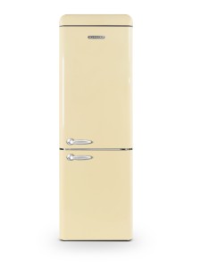 Vintage combined fridge-freezer 304 L Cream