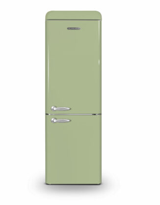 Réfrigérateur vintage combiné 304 L vert amande