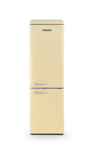 Réfrigérateur vintage combiné 249 L crème