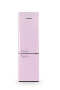 Vintage combined fridge-freezer 249 L Pink