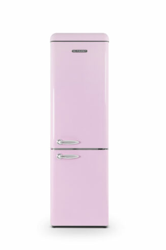 Réfrigérateur vintage combiné 249 L rose