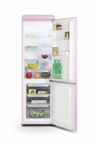 Réfrigérateur vintage combiné 249 L rose