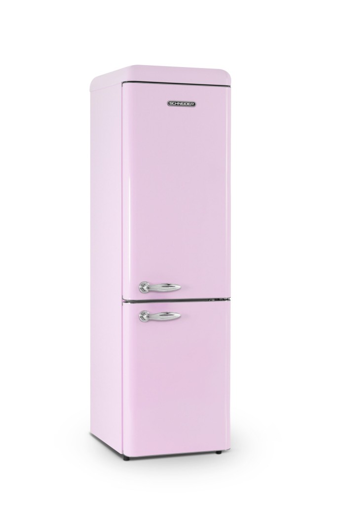 Pink fridge online freezer next