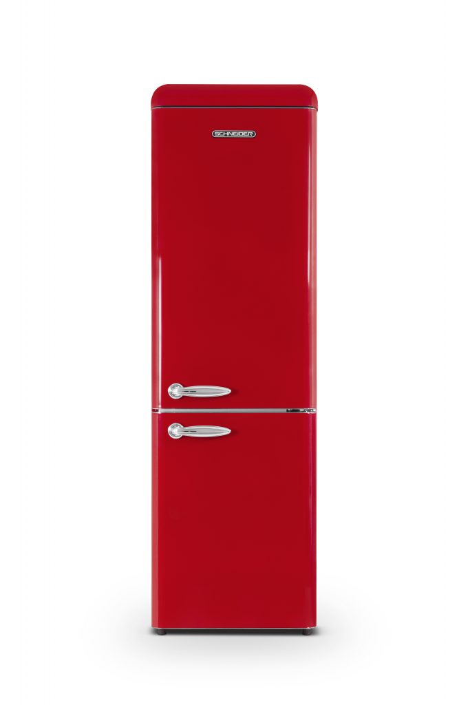 Réfrigérateur vintage combiné 249 L rouge de Schneider - SCCB250VR