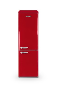 Vintage combined fridge-freezer 249 L Red
