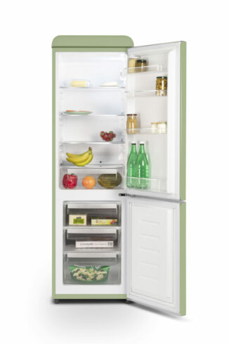 Réfrigérateur vintage combiné 249 L vert amande