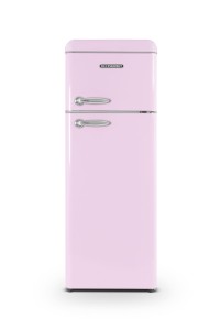 Vintage 2-door refrigerator 211 L Pink
