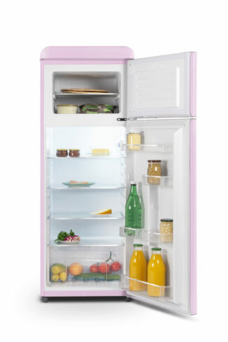 Réfrigérateur vintage 2 portes 211 L rose