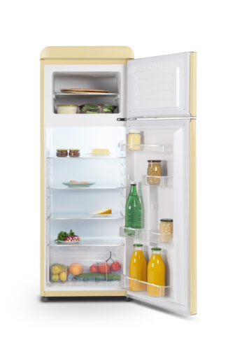 Réfrigérateur vintage 2 portes 211 L crème