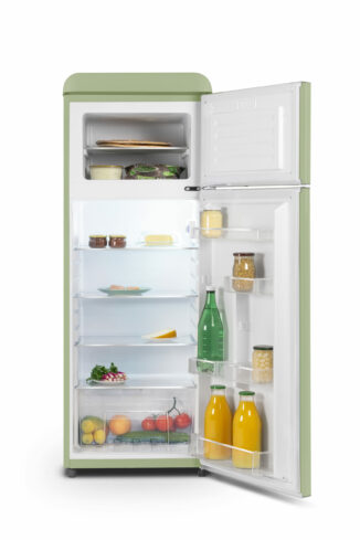 Réfrigérateur vintage 2 portes 211 L vert amande